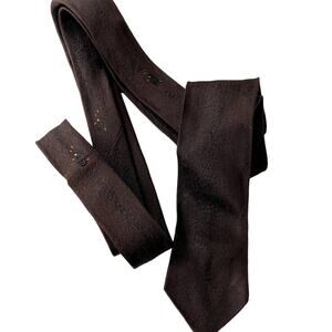 Wembley Vintage Necktie - Snakeskin Effect - Brown - Acetate